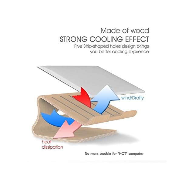 Wooden Cooling Laptop Stand - Image 5