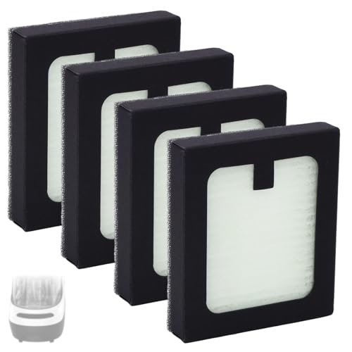 4 Unidades Filtro Repuesto Compatible con Baby Brezza Baby Bottle Washer Pro, 6,7x5,8x1,3cm PP PET Limpiador Botellas Accesorios Filtración
