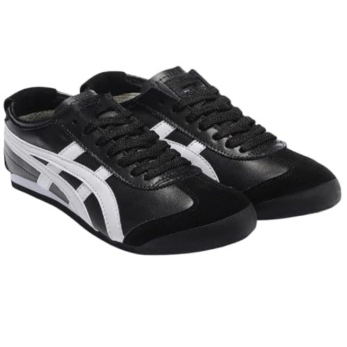 Generic Men's PU Upper Striped Casual Sneakers Black - Image 3