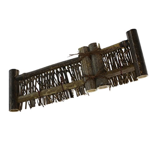 Prettyia Bambu Cerca Miniatura Bonsai Artesanato Paisagem - 1, M