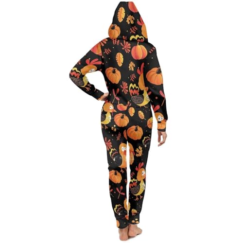 Unisex Adults Onesie Pajamas Men Women Sleepwear Couple Nightwear Romper One-Piece Hooded Jumpsuits Homewear3