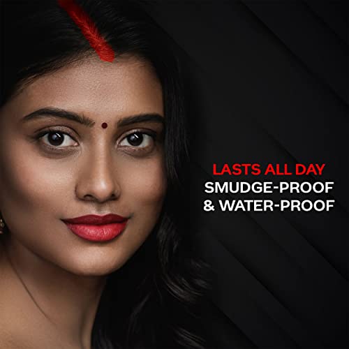 Image of FACESCANADA Liquid Sindoor - Red, 2.5 ml | Highly Pigmented Rich Color | Quick Drying & Long Lasting | Velvet Matte Finish | Water-Proof | Smudge-Proof | Crease-Proof | Sponge Tip Applicator
