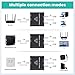 Ethernet Splitter 1 to 2, High Speed Gigabit 1000Mbps, LAN Network Splitter with USB Power Cable, Gigabit RJ45 Internet Ethernet Splitter for Cat 5/5e/6/7/8 Cable [2 Devices Networked Simultaneously]