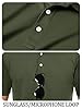 TACVASEN Polo T Shirts for Men Outdoor Breathable Golf Tops Quick Dry Lightweight Work T Shirts Casual Army Green,3XL #3