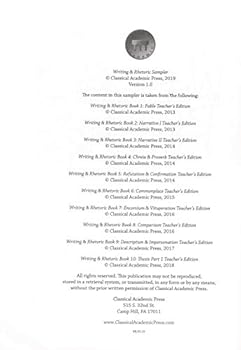 Paperback Writing Rhetoric Sample: Books 1-10 Book