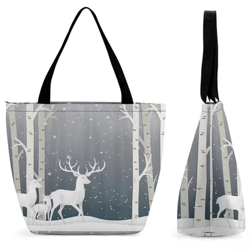 Sac à main pour femme Élan En Hiver, l'élégance intemporelle alliée à un design spacieux