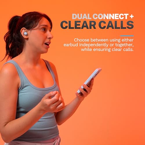 Image of JLab Go Air Pop+, True Wireless Earbuds, Bluetooth Earbuds with Microphone, Dual Connect, EQ3 Sound, Light Blue