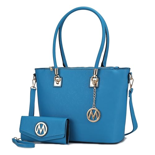 Image of Mia K Collection Crossbody Shoulder Handbag for Women, PU Leather Pocketbook Top-Handle Purse Tote-Satchel Bag