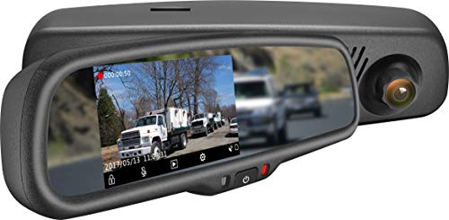 Master Tailgaters MR-43-E2DVR1 4.3" LCD Rear View Mirror with 1080P 30fps HD DVR Dual Way Video Recorder with WiFi + Backup Camera Enabled