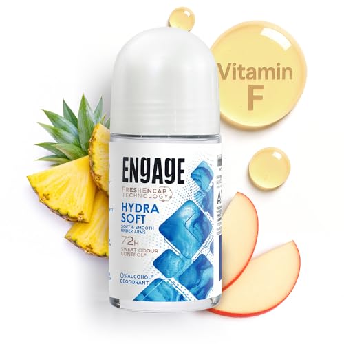 Image of Engage Hydra Soft Underarm Roll On Deo for Women|72 Hour Sweat & Odour Protection | Skin Softening Formula|Advanced Antiperspirant Formula | FreshEncap Technology | 0% Alcohol | Non Sticky | 50ml