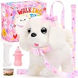 Tagitary Plush Toys Interactive Puppy Toy for Kids,Electronic Toy Dog That Walk and Bark,Tail Wagging, Fake Dog Toy with Leash,Perfect Easter Christmas Birthday Gift for Kids Toddlers