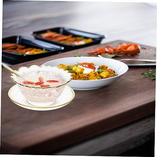 Dessert cups,glass dessert bowls,1 Set Phnom Penh Soup Bowl Large Salad Bowl Dessert Cups Fruit Cup Serving Bowl Cake Baking Bowl Appetizers - immagine 3