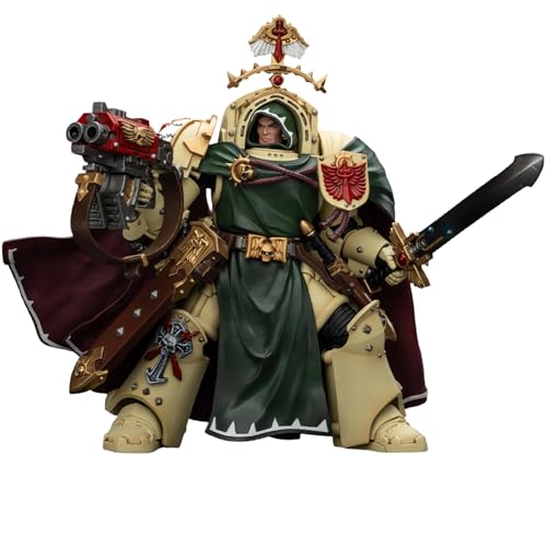 JOYTOY Warhammer 40k 1/18 Figura de acción Dark Angels Belial Grand Master of The Deathwing con la espada del silencio y Storm Bolter, regalos coleccionables, juguetes para niños de 15 años en