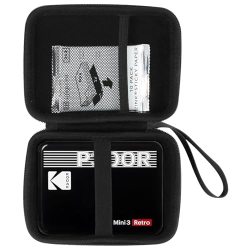 Aenllosi Estojo rígido para impressora de fotos Instax mini, compatível com Kodak Mini Shot 3 Retro, suporte para cartuchos de filme