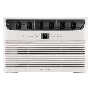 Frigidaire FFRA062WAE Window-Mounted Room Air Conditioner, 6,000 BTU with Multi-Speed Fan, Sleep Mode, Programmable Timer, in White
