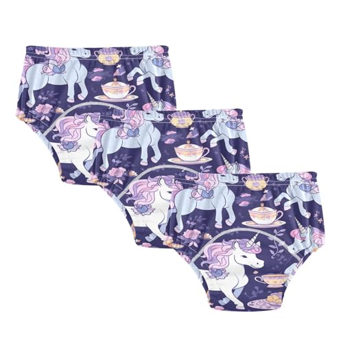 Coikll Cute Horses Toddler Training Underwear Waterproof Baby Pee Pants -5T
