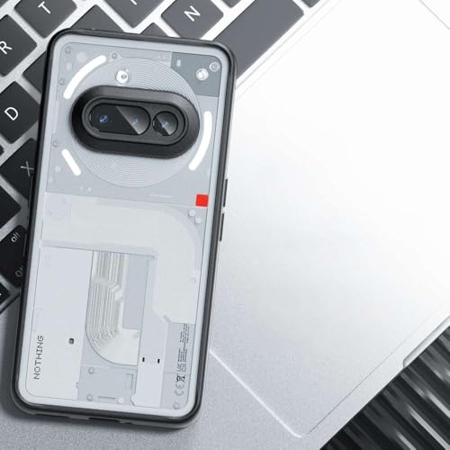 Image of Back Case Compatible with Nothing Phone - Military Grade Drop tection, Anti-Slip Grip, Anti-Scratch & Anti-Fingerprint Matte Finish, Slim Fit Cover (Matte Black, Solid)