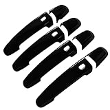 DEYTOP Door Handle Cover Compatible with Chevy Malibu & Blazer 2018-2025, Equinox & Traverse 2018-2024 Exterior Door Handle Protector Trim for Impala 2014-2020 with 4 Smart Keyhole (Gloss Black)
