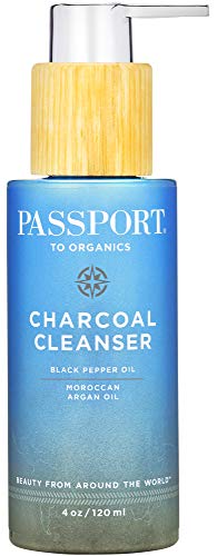 Activated Charcoal Cleanser with Morrocan Argan Oil & Black Pepper, Gentle Face Wash