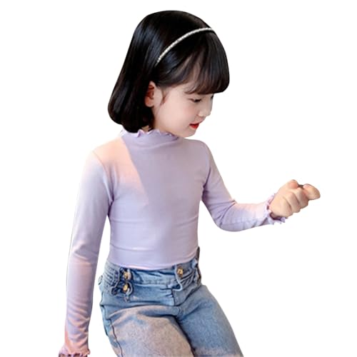 Girls Boys Basic Solid Long Sleeve Shirts Toddler Kids Ruffl𝐞 Sleeve T Shirt for Toddler Girls2