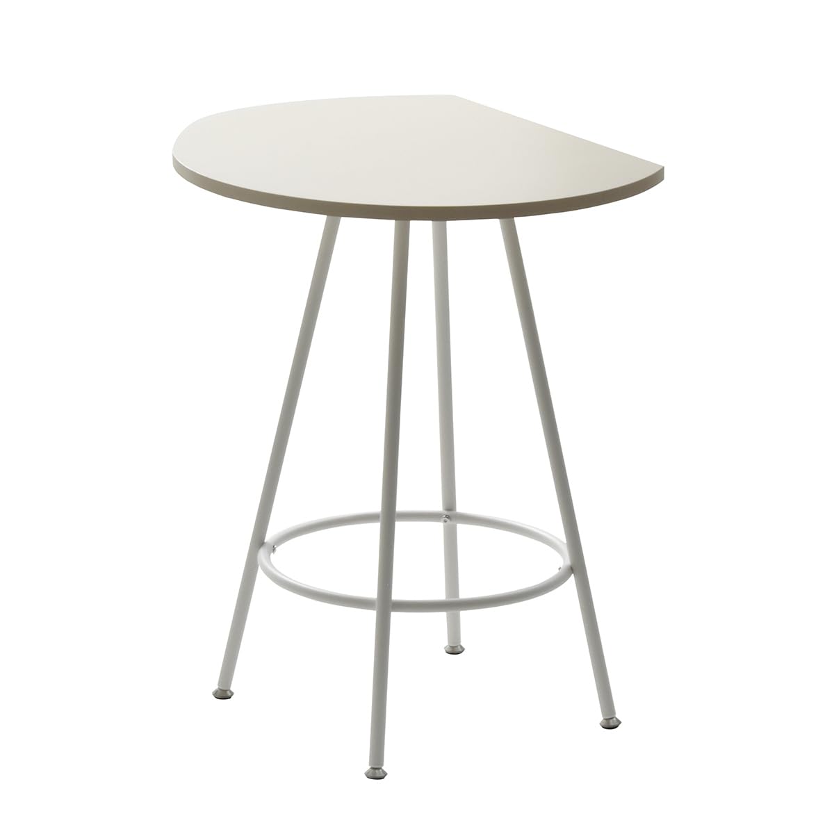 Anew ベージュ 半円テーブル カフェテーブル 奥行50.5cm 幅60cm Amazon.co.jp: Anew ベージュ 半円テーブル カフェテーブル 奥行50.5cm