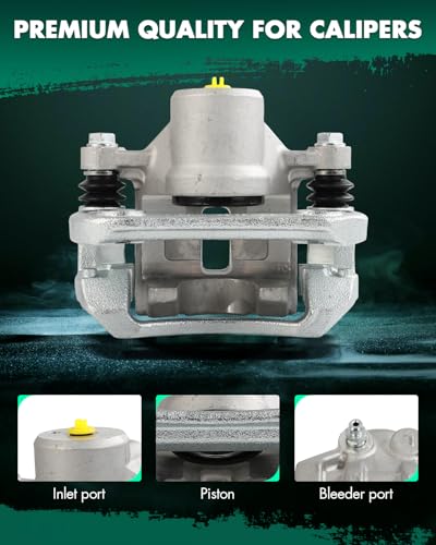 Image of SCITOO 19-B3427 Rear Left Disc Brake Caliper w /Bracket Fit For Kia For Rondo 2007-2008, Single Piston