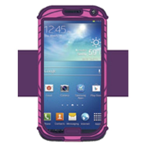 Nathan Sonic Boom Armband for Samsung GS4, Floro Fuchsia/Imperial Purple, One Size