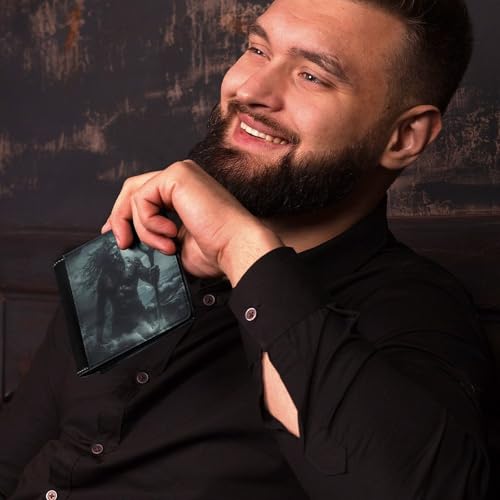 Poseidon Greek Mythology Fashion Bifold Wallets for Men Slim Compact Credit Card Holder Wallet4