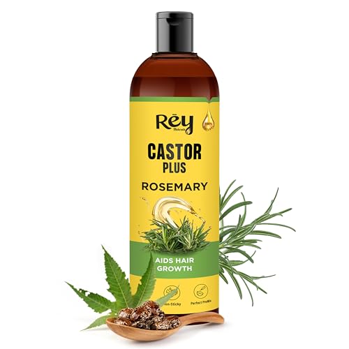 Rey Naturals Castor Oil Plus Rosemary Oil I Pure Rosemary Oil For...