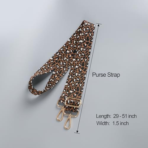 Image of chushui Leopard Print Purse Strap for Women,Adjustable Crossbody Bag Strap
