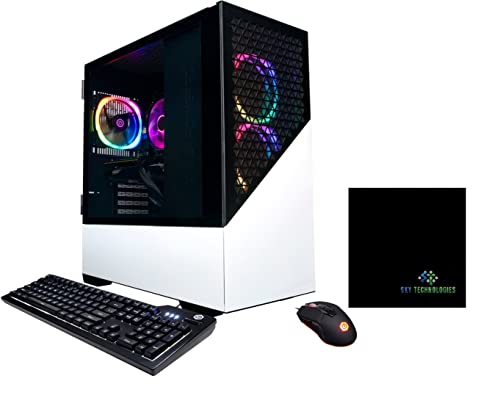 Sky Technologies: Cyber_PowerPC - Gamer Master Gaming Desktop - AMD Ryzen 5 7600-16GB Memory - NVIDIA GeForce RTX 3060-500GB SSD - White - Computing Bundle with Microfiber Cleaning Cloth Sky Technologies: Cyber_PowerPC - Gamer Master Gaming Desktop - AMD Ryzen 5 7600-16GB Memory - NVIDIA GeForce RTX 3060-500GB SSD - White - Computing Bundle with Microfiber Cleaning Cloth