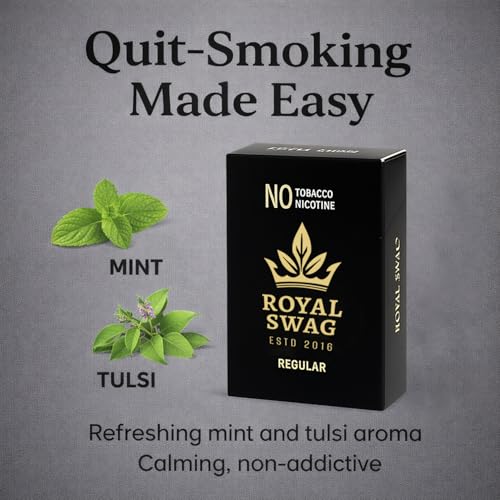Image of ROYAL SWAG Regular Flavour Wellness Sticks 10 Sticks Each Pack of 1 Boxes Ayurvedic Herbal Blend Wellness Sticks | Ayurvedic, Herbal Blend