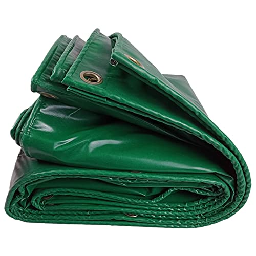 Lona verde impermeable de 4x5m plegable con ojales para exterior 2