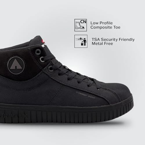 Image of Airwalk Deuce Composite Toe Shoes for Men - Lightweight Work Safety Sneakers - Non-Slip, Electrical Hazard Resistant