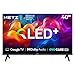 METZ QLED 40 Pollici Smart TV FHD MQF7000Z, HDR10, Dolby Audio, Riduzione Luce Blu, Google TV, Googlecast,Tuner DVB-T/T2/C/S/S2/Analogico