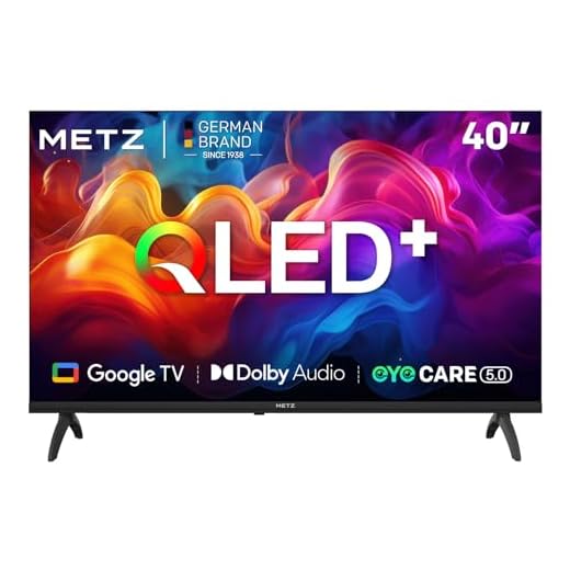 METZ TV 40 Pulgadas Smart TV, 40MQF7000Z, QLED, Smart TV 40 Pulgadas, HDR10, Dolby Audio, Bluetooth 5.1, Negro (DVB-T/T2/S/S2/C ATV, Ci+) 2025