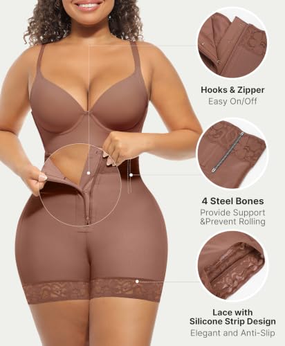 Image of FeelinGirl Tummy Control Shapewear Butt Lifting Faja Shorts Body Shaper