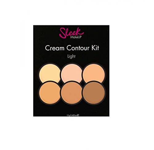 Sleek-MakeUP-Contour-and-Highlighting-Makeup-Kit-FoundationConcealer-Palette-Cruelty-Free-Hypoallergenic-for-LightFair-Skin-Tones-12g042oz