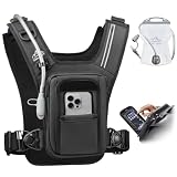 Zelvot Chest Pack for Hands-Free POV Filming, Adjustable Chest Bag for Men