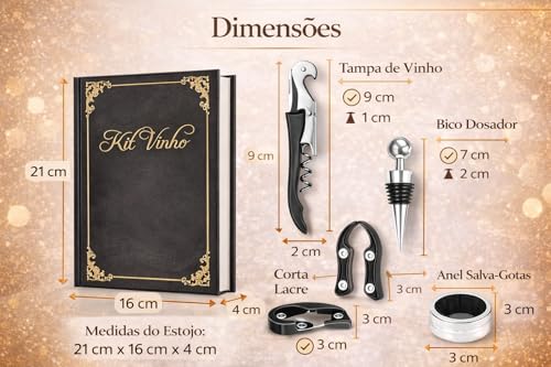 Kit de vinho em caixa-livro - foto 6