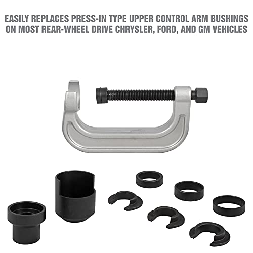 Oemtools 27206 Upper Control Arm Bush Set, Bushing Removal Tool Kit, Remove Or Install Control Arm Bushings Without Removing Or Damaging Vehicle Control Arms #TOP3