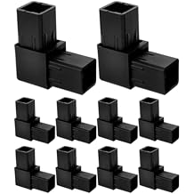 ARTIBETTER Fence Guardrail Tube Connectors 10pcs Square Tubing Fittings Connectors Easy to Store Transport