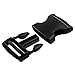 Coopay 15 Pack Plastic Buckle Adjustable Quick Side Release Buckles Replacement for Webbing Strap Pet Collar Backpack Luggage Strap Repair (2 Inch, Black)