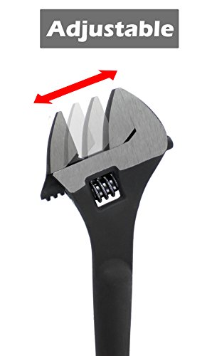 Drixet Heavy Duty Adjustable Construction Spud Wrench – Iron Workers Tapered Socket Wrench Great For Plumbers (12") #TOP5
