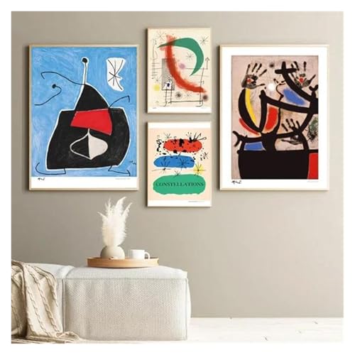 Cuadro sobre lienzo XENITE de 50x70cm con arte abstracto vintage de André Breton 3