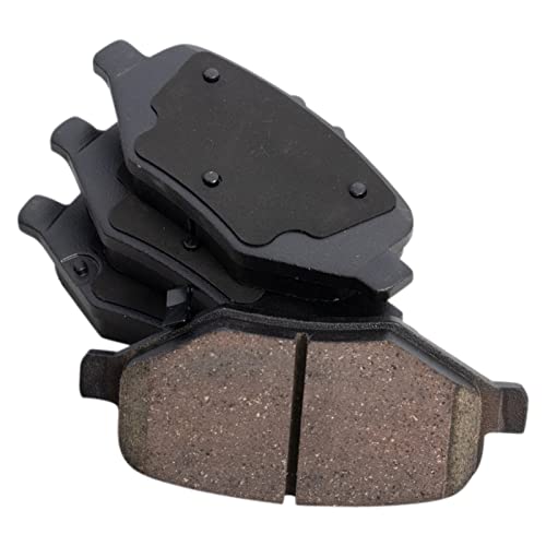 Image of TRQ Rear Brake Pad and Rotor Set Ceramic G Coated Rotors Calipers