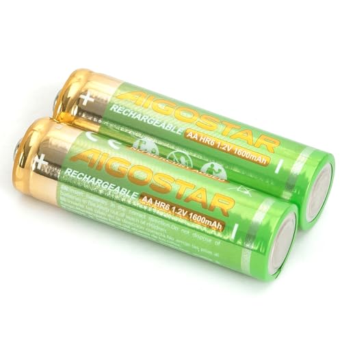 Pile Rechargeable AA 1600 mAh 1,2 V - Idéale pour Les appareils électroniques et Les Jouets, fournissant Une énergie Durable et Durable.