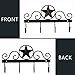 EBEI Metal Barn Star Key Rack Holder Wall Mounted Metal Decorative 10