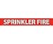 PIPEMARKER, PS VINYL, SPRINKLER FIRE, 2X14 1 1/4" CAP HEIGHT (25 Pack)