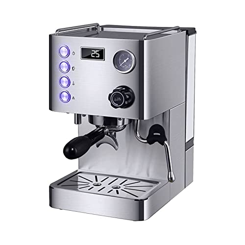 Fan WSJTT Macchine for caffè Espresso semiautomatico,3 Pompa e Pressione da 15 Bar,1450W,caffettiera in Acciaio Inox Professionale for caffè Espresso,Latte e Cappuccino